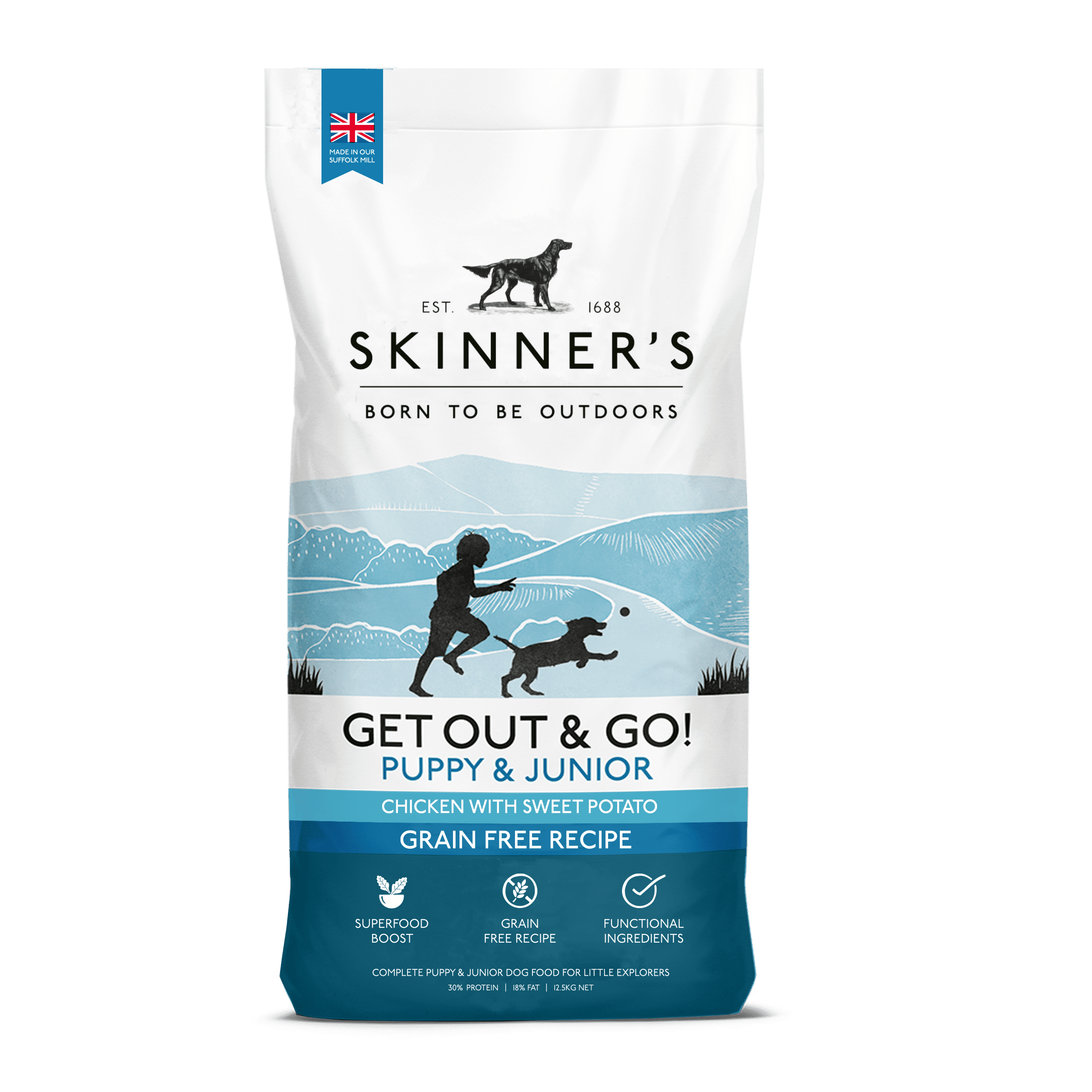 Get Out and Go Flying Start Dry Dog Food (Skinner's) - SnowPaw Store - Skinner's - Dog Food